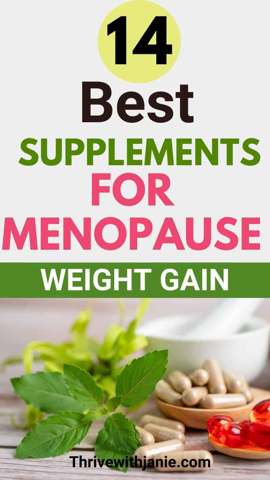 The Best Supplements For Menopause Weight Gain - Thrive With Janie