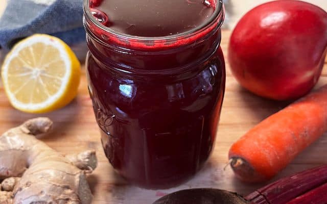 Beet Apple Carrot Lemon Ginger Juice