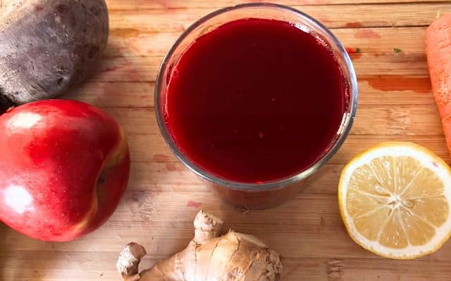Beet Apple Carrot Lemon Ginger Juice 2