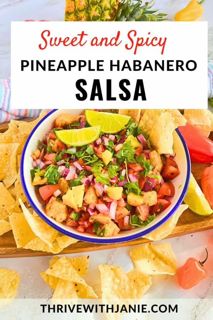 Pineapple habanero salsa