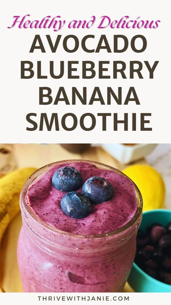 avocado blueberry banana smoothie