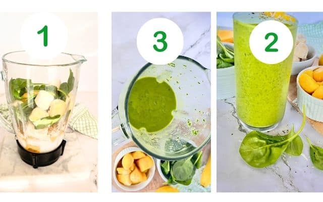 Mango spinach smoothie 3