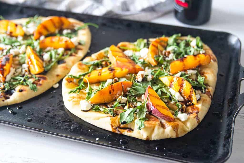 Grilled Peach Flatbread 6