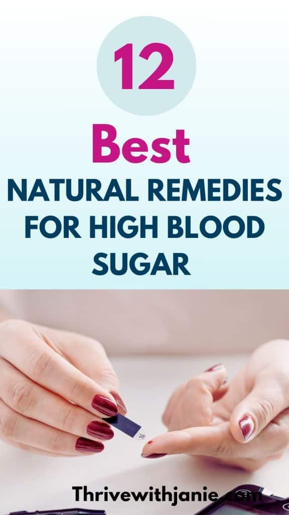 Natural remedies for high blood sugar