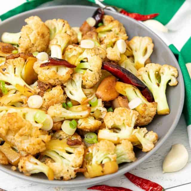 sichuan dry pot cauliflower