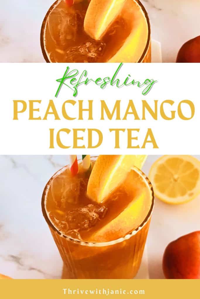 Peach mango iced tea