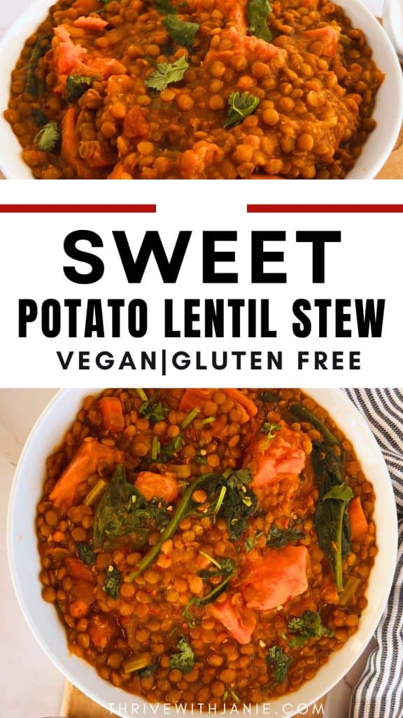 sweet potato lentil stew
