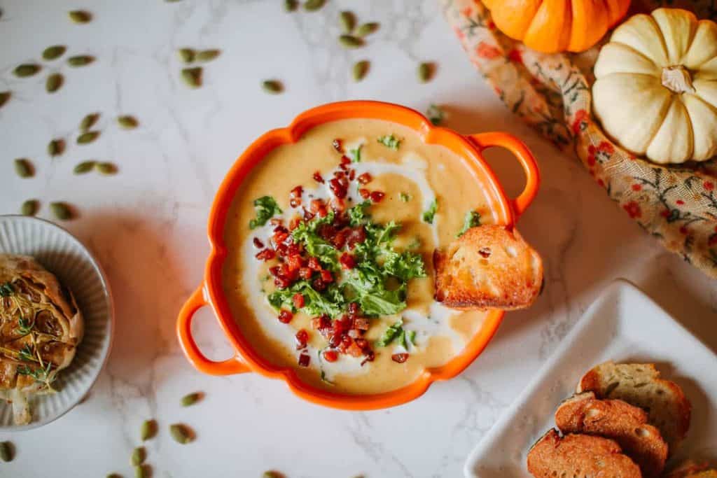 cauliflower and pumpkin soup 2