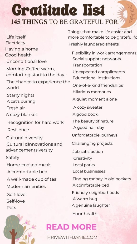 things to be grateful for