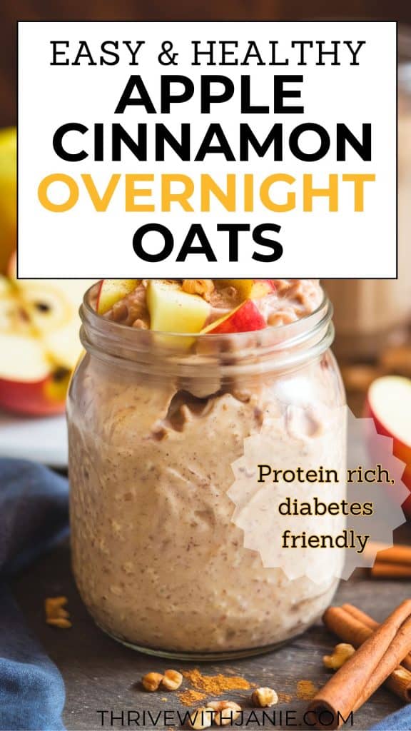 apple cinnamon protein overnight oats