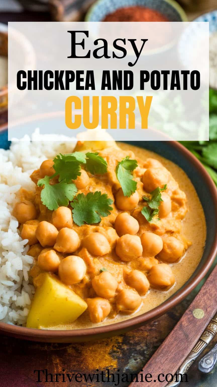 Easy Spicy Chickpea And Potato Curry Recipe - Thrive With Janie