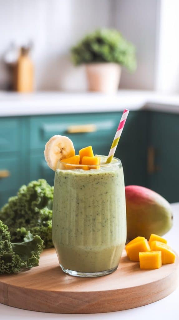 Nutritious and Delicious Kale Banana Mango Smoothie