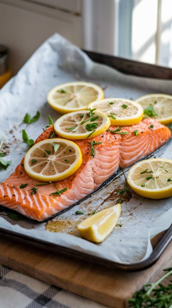 herbbaked lemon salmon