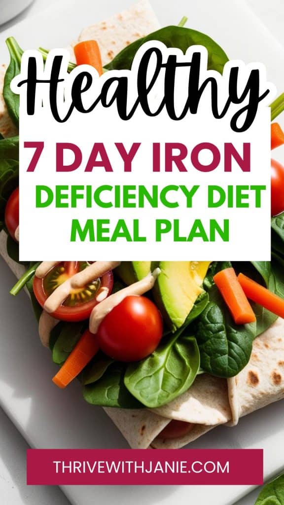 iron deficiency diet plan