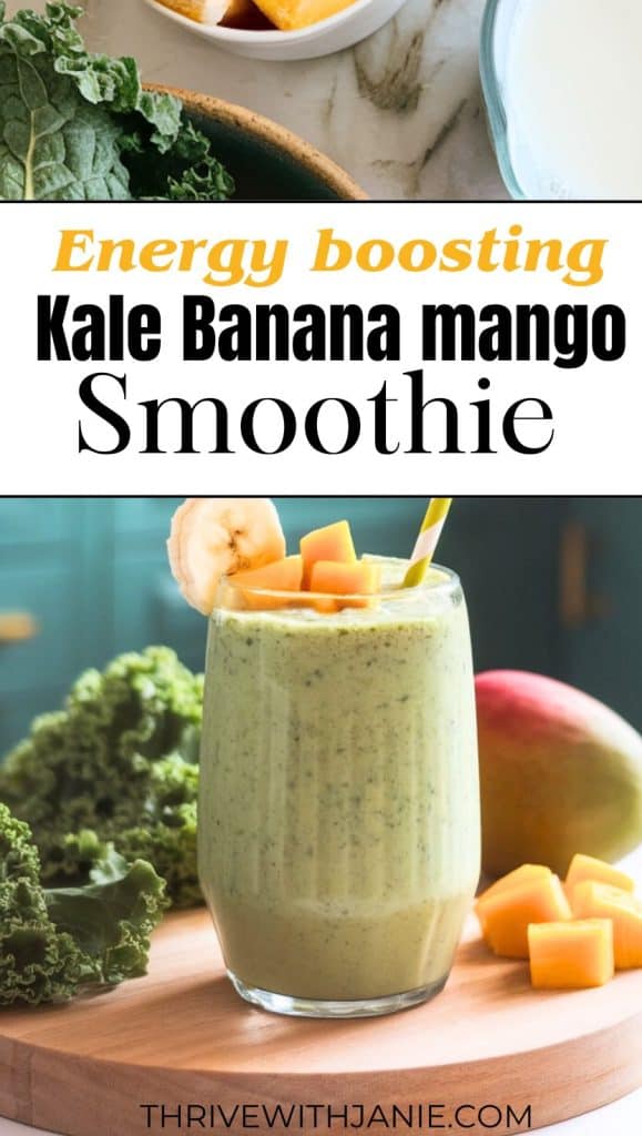Kale banana mango smoothie