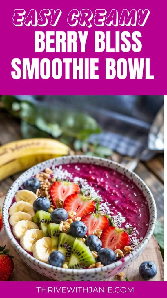 berry bliss smoothie bowl