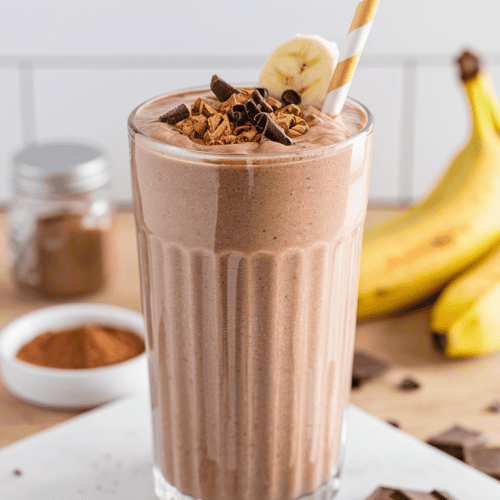 chocolate protein smoothie