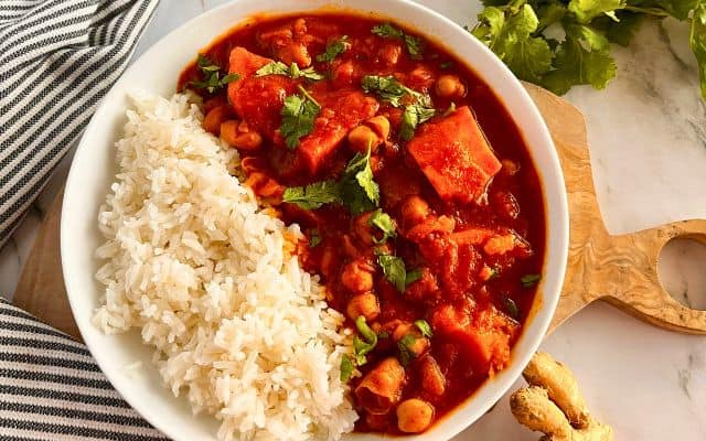 chick pea sweet potato curry 1