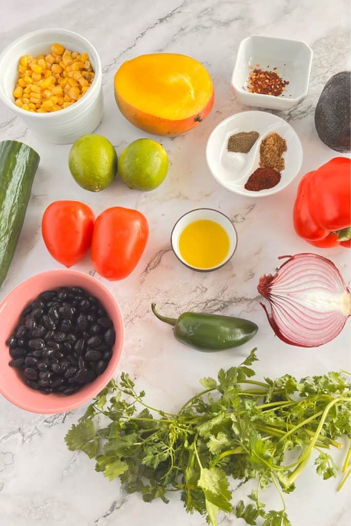 black bean and mango salad