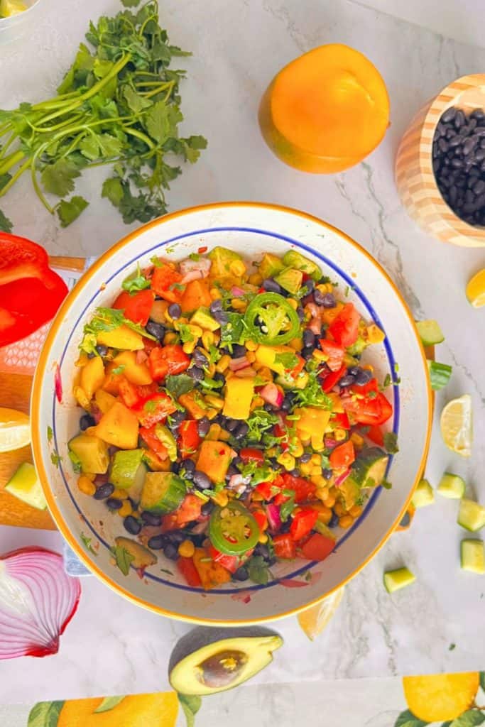 black bean and mango salad