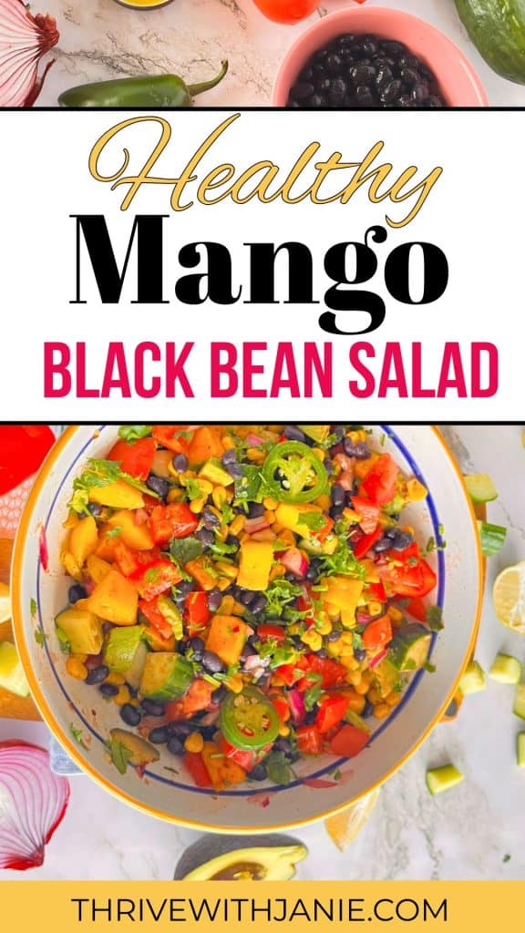 Black bean and mango salad