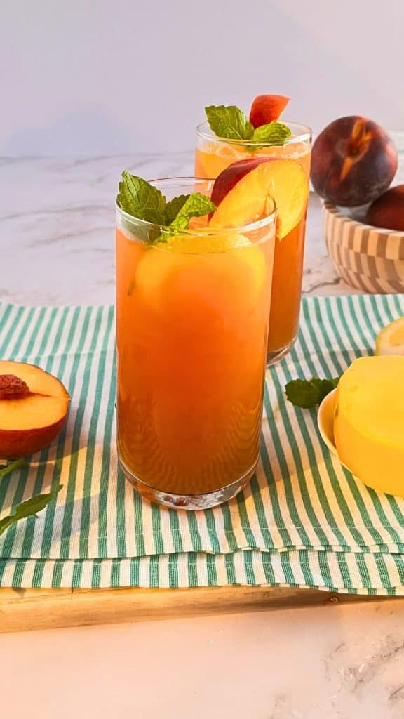 peach mango iced tea