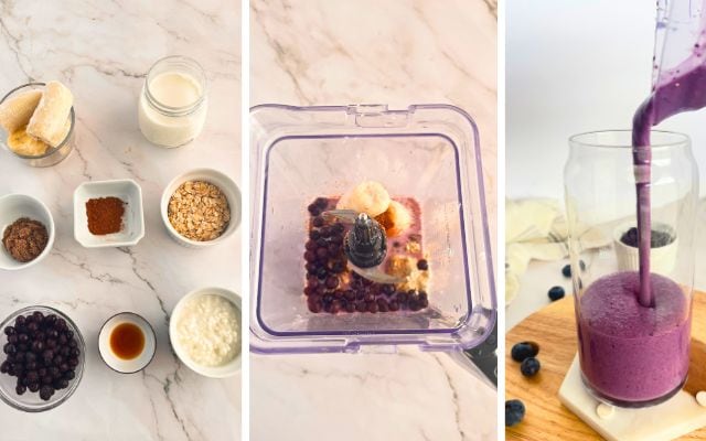 blueberry cottage cheese smoothie