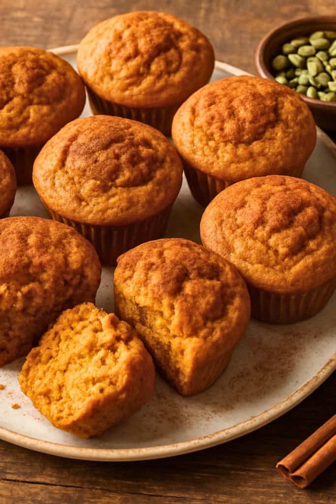 healthy pumpkin muffins