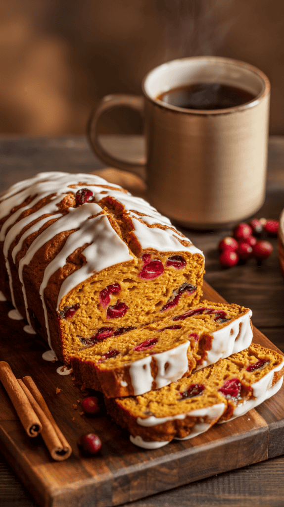 pumpkin cranberry bread