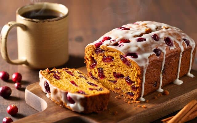 pumpkin cranberry bread