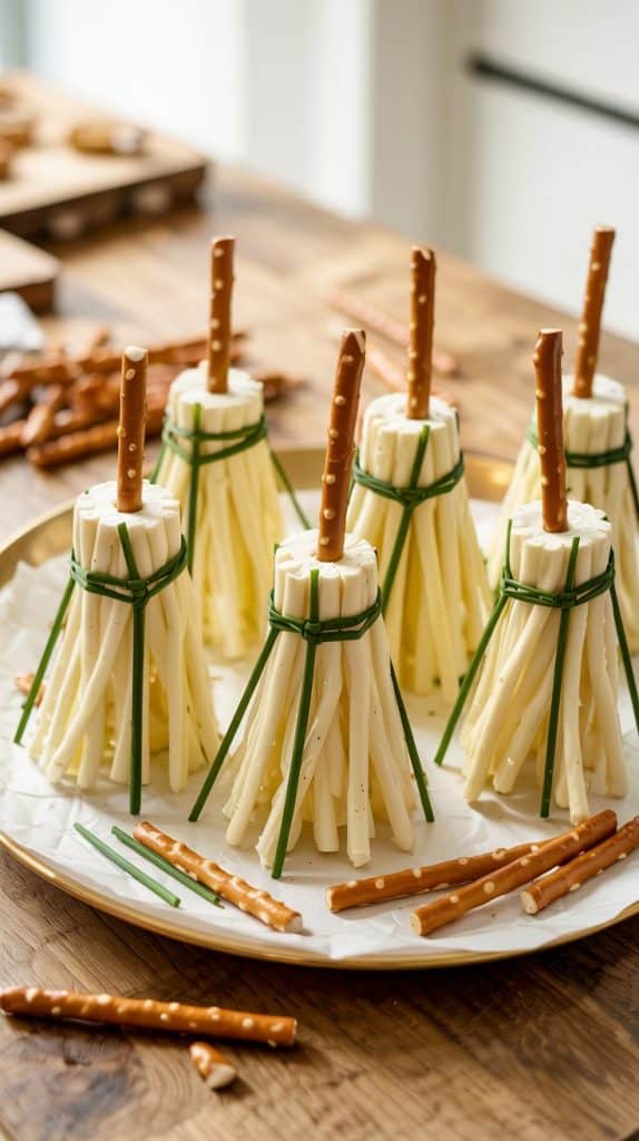 with broomstick snacks