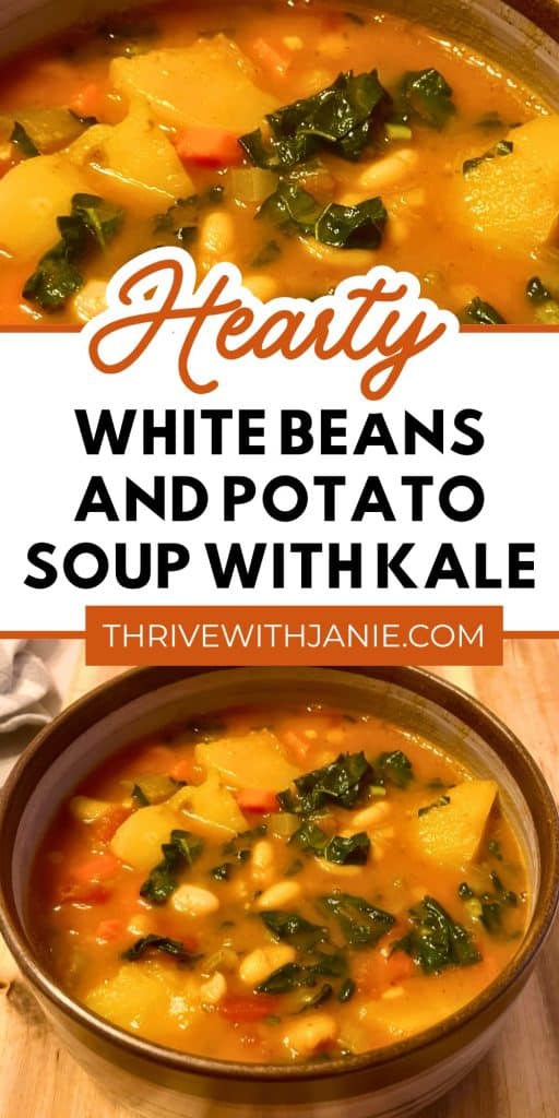 White bean and potato soup with kale