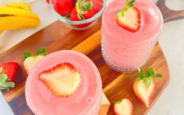 strawberry banana smoothie