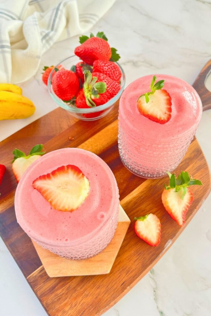 strawberry banana smoothie