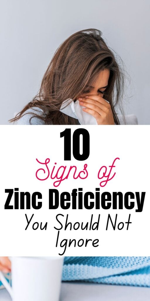 signs of zinc deficiency
