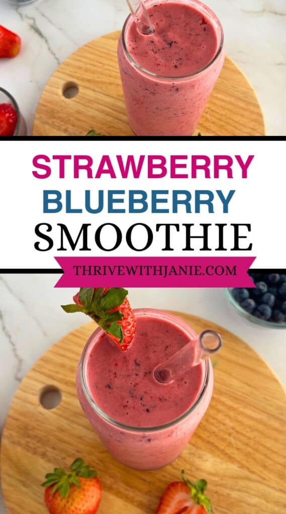 strawberryblueberry smoothie