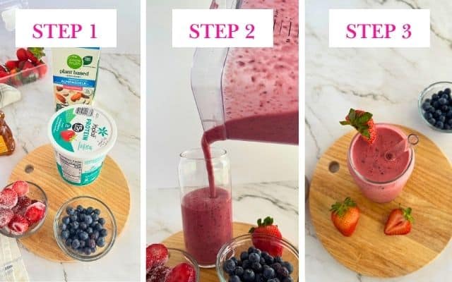 strawberry blueberry smoothie 2