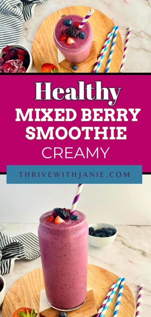 mixed berry smoothie with yogurt 4